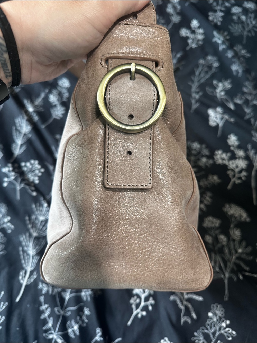 Hobo brand - Render Shoulder Bag In Buffed Leather - color - Hazel - Picture 5 of 8